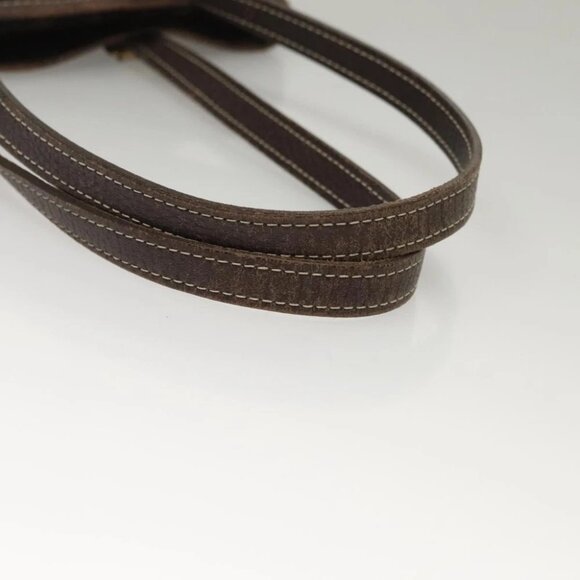 LOUIS VUITTON Monogram Mini Lin Bucket PM Shoulder Bag Brown - Picture 8 of 11